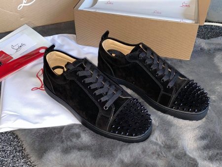 Black Suede Studded Trainers Hot on Sale