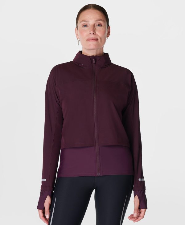 Fast Track Running Jacket Sb9712 Midnight-Cherry-Purp Online