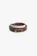 Wide Leather & Canvas Belt on Sale