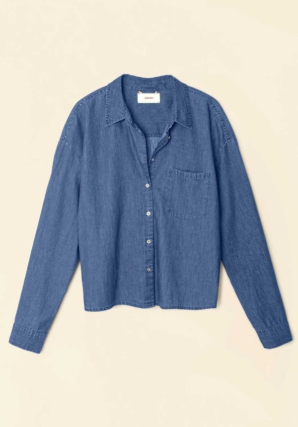 Denim Shirt X5chm000 Dion Shirt Blue-Rinse on Sale