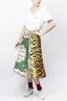 Mixed Print Midi Skirt Hot on Sale