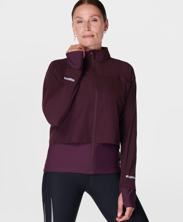 Fast Track Running Jacket Sb9712 Midnight-Cherry-Purp Online