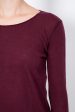 Sail Neck Long Sleeves Cashmere T-Shirt For Sale