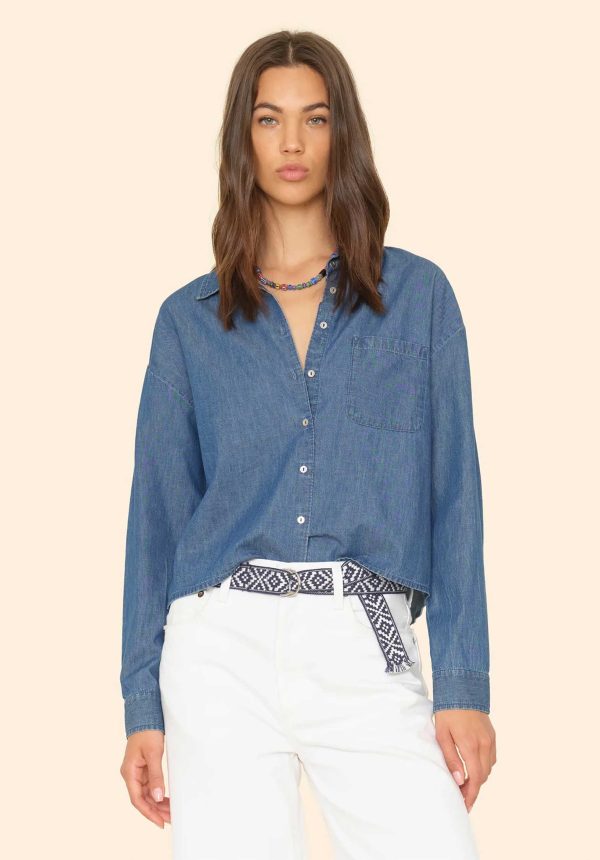 Denim Shirt X5chm000 Dion Shirt Blue-Rinse on Sale