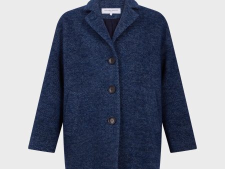 Coat Leda Dam61a043 Indigo Online