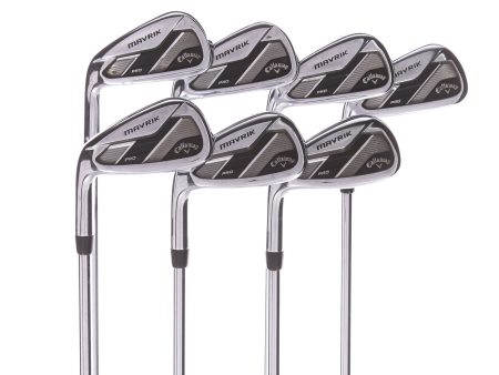 Callaway Mavrik Pro Steel Men s Left Irons 4-PW Stiff - True Temper Elevate 105 S Hot on Sale